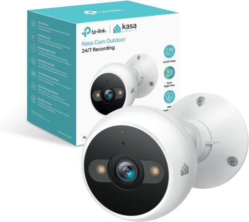 Kasa 4MP 2K Security Camera Outdoor Wired,