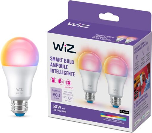 WiZ 60W A19 Color LED Smart Bul